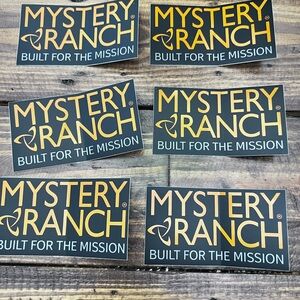 NEW LOT Set of 6 Mystery Ranch Logo Stickers ALL 6 NEW ❤️